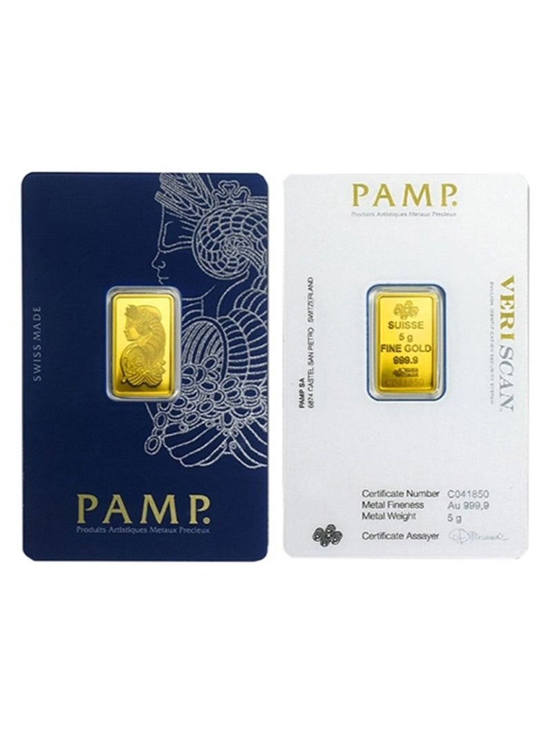 PAMP - Varnika Jewellery 5g Gold Bar Suisse Pamp Queen 24K(999.9) - Image 1