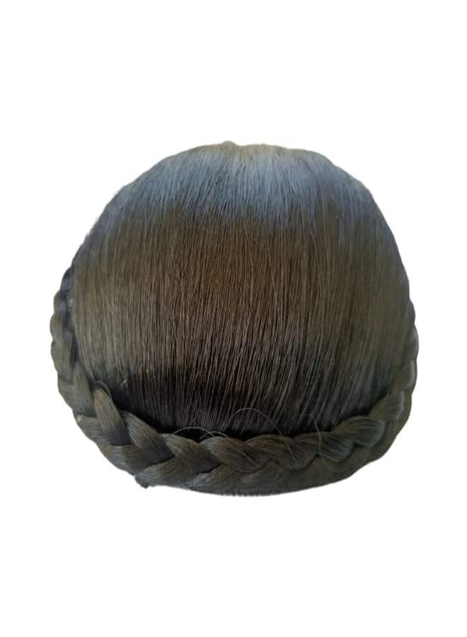 كعكة شعر صناعية من فلاي سيلز®، إكسسوارات شعر، وصلات شعر، شعر مستعار، كعكة شعر للنساء والفتيات، المقاس: متوسط (تقريبًا: 11 سم × 11 سم × 5 سم) (أسود) (التصميم 1) - Image 5