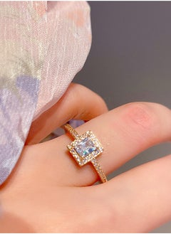 Al Aoyama New Trendy Luxury Couple Rings for Women Men Dazzling Delicate Ring Wedding Valentine's Day Romantic Jewelry  - Image 5