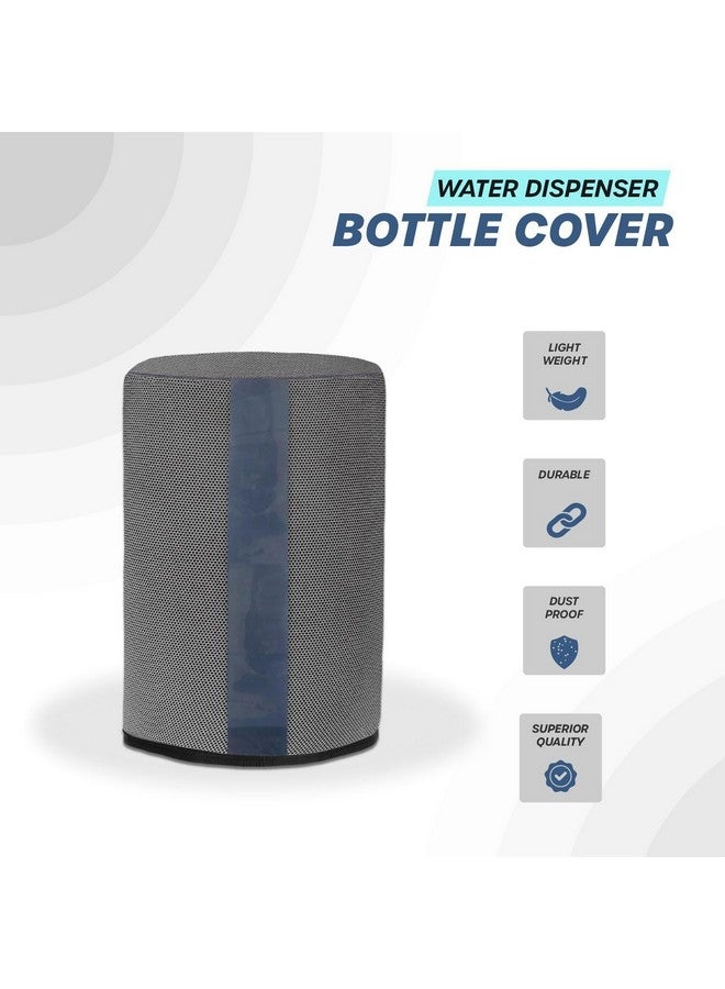 Crasome Water Dispenser for 20 ltr / Litre Bottle Jar Cover with Transparent Strap - Grey Pack of 2 (DC-TS-G-2Q) - Image 2