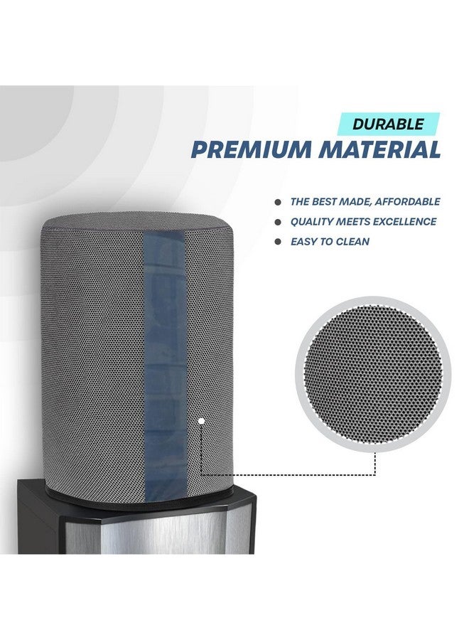 Crasome Water Dispenser for 20 ltr / Litre Bottle Jar Cover with Transparent Strap - Grey Pack of 2 (DC-TS-G-2Q) - Image 3