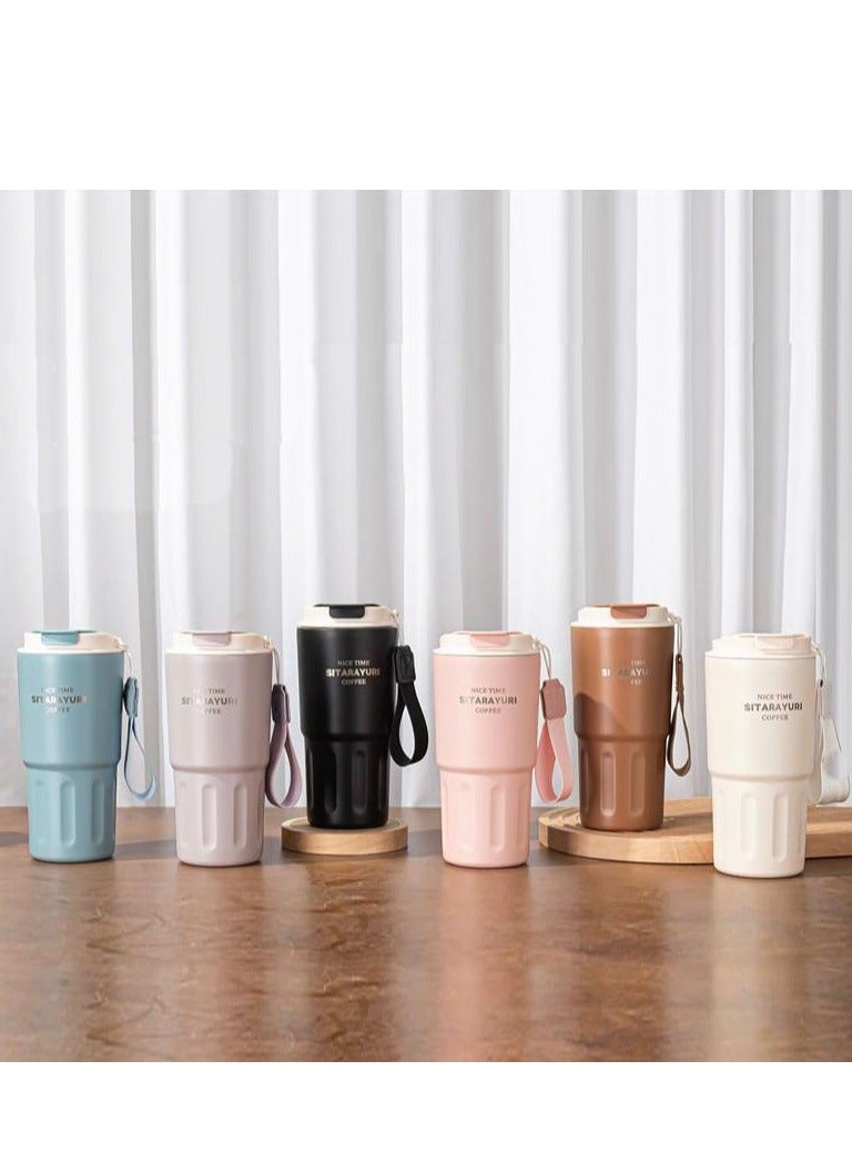 Sitarayuri Vacuum Insulated Bottle, Stainless Steel 600ML - Pink - Image 3