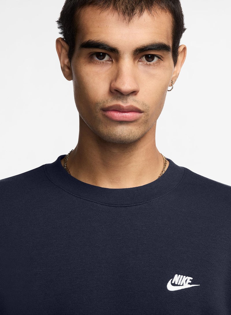 Nike Club Men's Fleece Crew T-Shirt  - Image 3