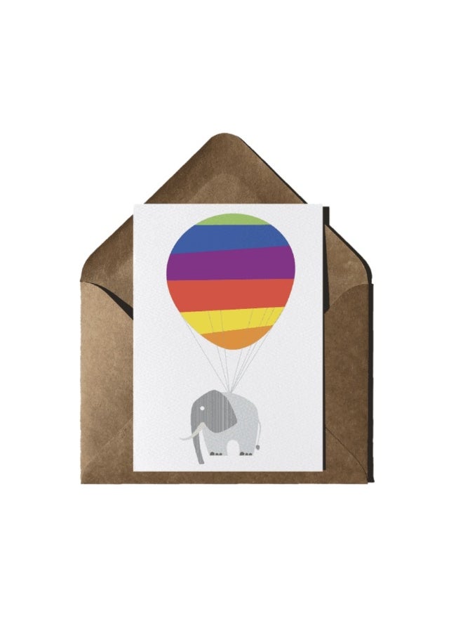 Bumble & Mouse Bumble & Mouse Design Project Elephant Balloon Greeting Card 