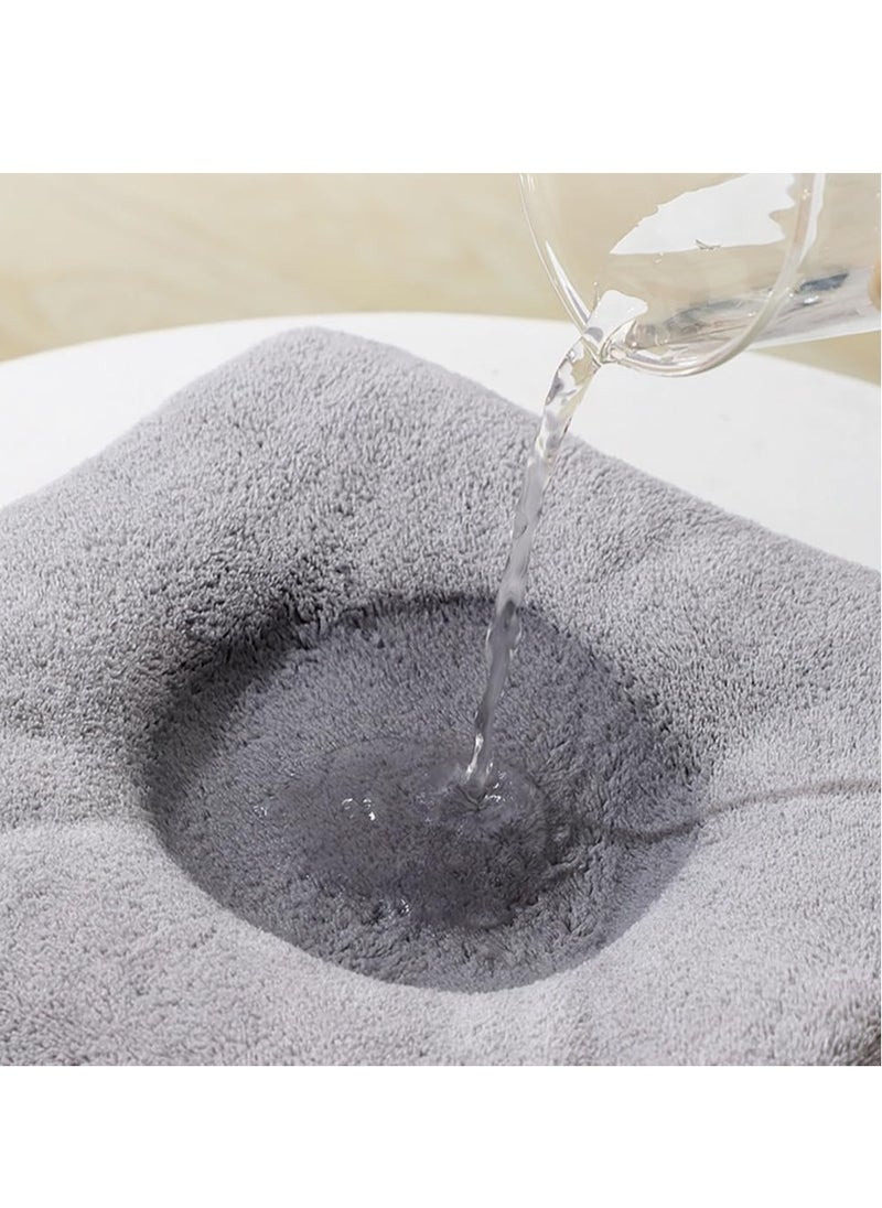 RATSAW Baby Bath Blanket Hooded Baby Towel 80x80cm Large Baby Bath Towel Absorbent Soft Baby Bath Blanket Cute Cartoon Animal Baby Towel for Boy Girl Baby Grey  - Image 2