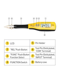 HoldPeak Digital Insulation Tester Multimeter Black/Yellow  - Image 2