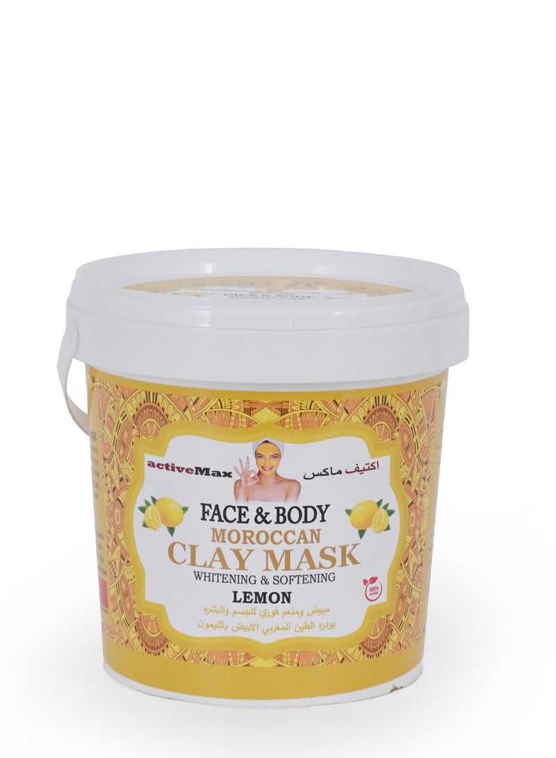 active max Moroccan  Powder Clay Mask With Lemon - Image 2