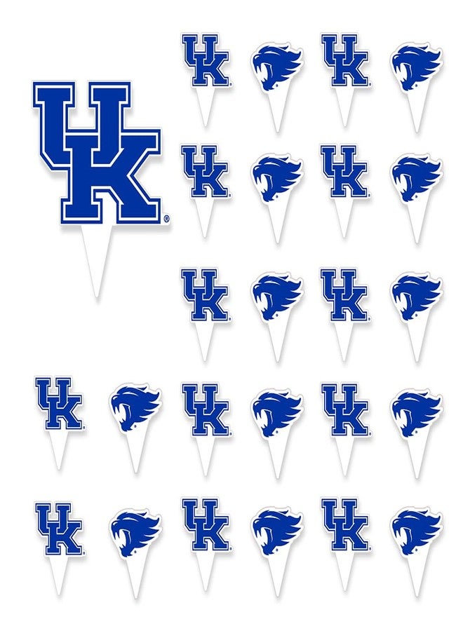 Desert Cactus Kentucky Wildcats UK Food Picks, Cupcake Toppers, 25 pcs - Image 2