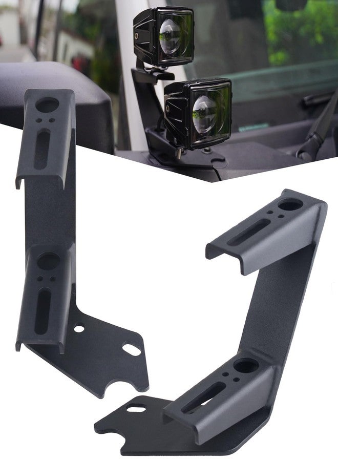 PKEDUO Bronco Dual A-Pillar Light Mount, Ditch Light Brackets Pod Lights Mount Compatible with Ford Bronco Accessories 2021-2024 - Image 1