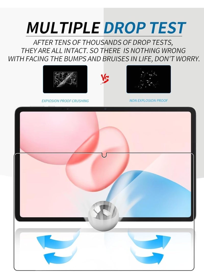 Screen protector compatible with Honor Pad 10 12.1 inch 2025, tempered glass film with a hardness of 9, touch-sensitive, anti-fingerprint, anti-scratch, and bubble-free (piece) - Image 3