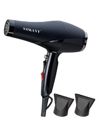 SK-911 Professional Hair Dryer 2400W High Power Fast Drying Blow Dryer with Multiple Heat and Speed Settings Long Cord and Dual Styling Nozzles for Salon and Home Use Black High Performance Electric Hair Dryer with Strong Airflow Even Drying Technology and Ergonomic Design for Smooth Fast Styling Results