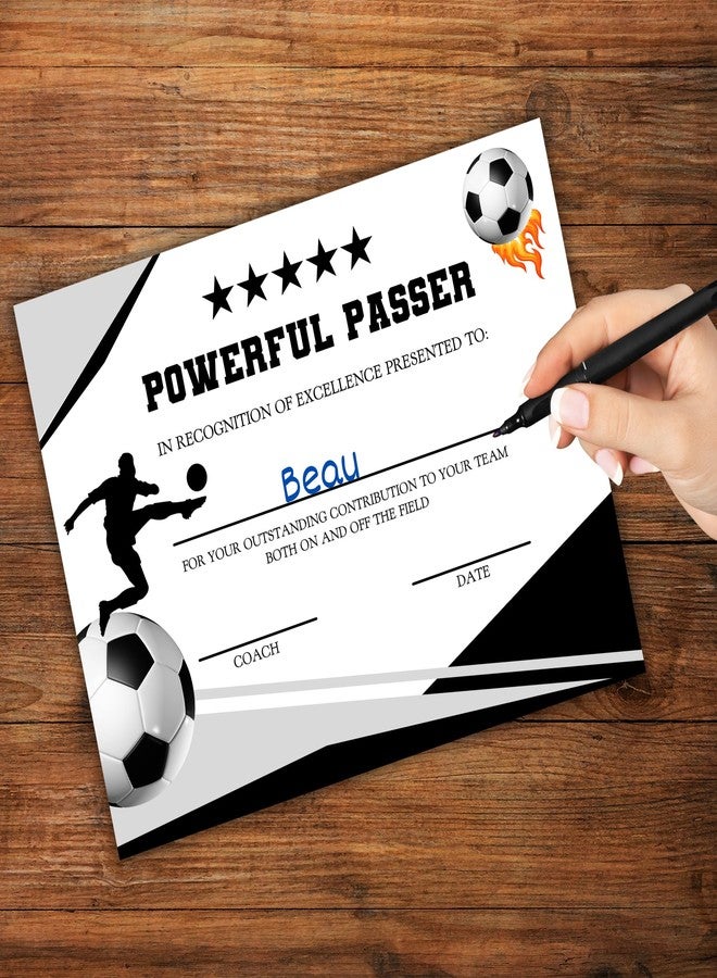 Lashicorn Soccer Achievement Awards 30pk 8.5x11” Certificate End of Year Awards MVP Youth Sports Team Participation Recognition Player of the League - Image 2