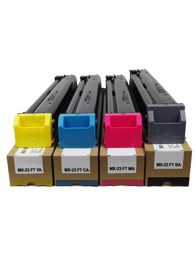 SHARP Original Sharp MX-23FT Full Toner Set (Black, Cyan, Magenta, Yellow) for MX-2314N, MX-2614N, MX-3114N Black,Cyan,Magenta,Yellow - Image 1
