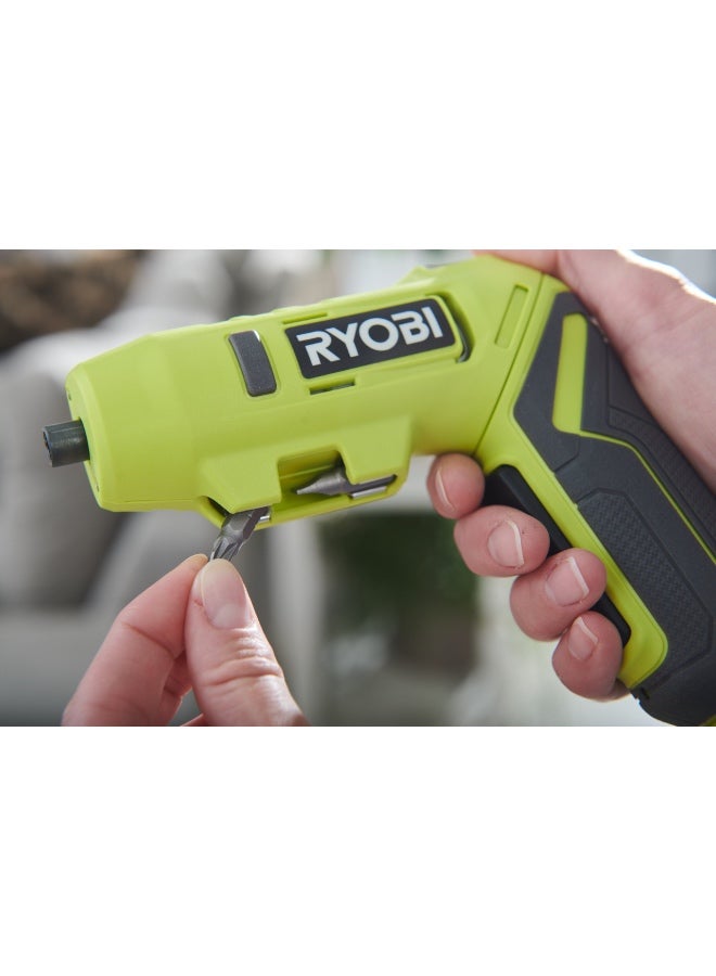 RYOBI Tools Ryobi 4V Usb Lithium Cordless Pivoting Screwdriver with 1X4V 2.0 Battery - Image 4