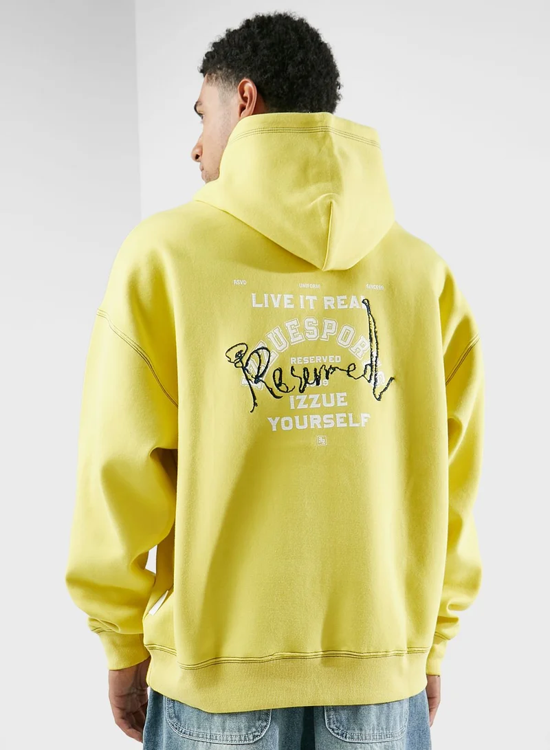 izzue Interlock Printed Hoodie