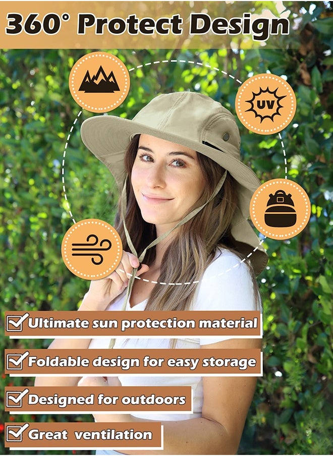 Generic Sun Hat with Wide Brim - UPF 50+ Hiking Safari Neck Flap Fishing Caps for Men and Women, Perfect for Outdoor Adventures  - Image 4