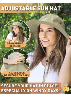 Generic Sun Hat with Wide Brim - UPF 50+ Hiking Safari Neck Flap Fishing Caps for Men and Women, Perfect for Outdoor Adventures  - Image 2