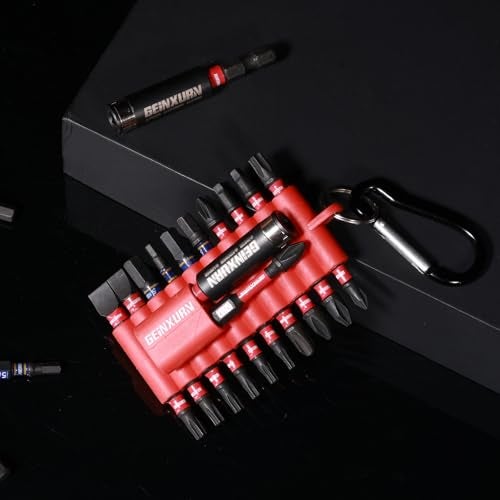 Geinxurn 22 Pieces Multi Impact Screwdriver Bits Set,Magnetic S2 Steel Insert Power Bits with Organizer Sleeve and Storage Strip - Image 3