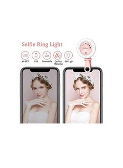 Y&D Selfie Ring Light, for Phone iPhone Laptop Mini Clip On and Portable Light Photography, Makeup, 21 Mode 60 Led Beads 500mhA Rechargeable  - Image 2