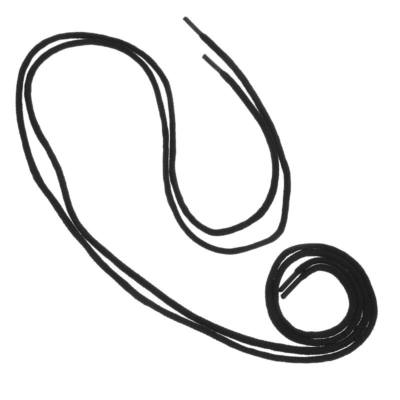 Black For Welding Boots, Round For Heavy Duty Work Environments Boot Shoe Laces For Hiking Work Boots - Image 2
