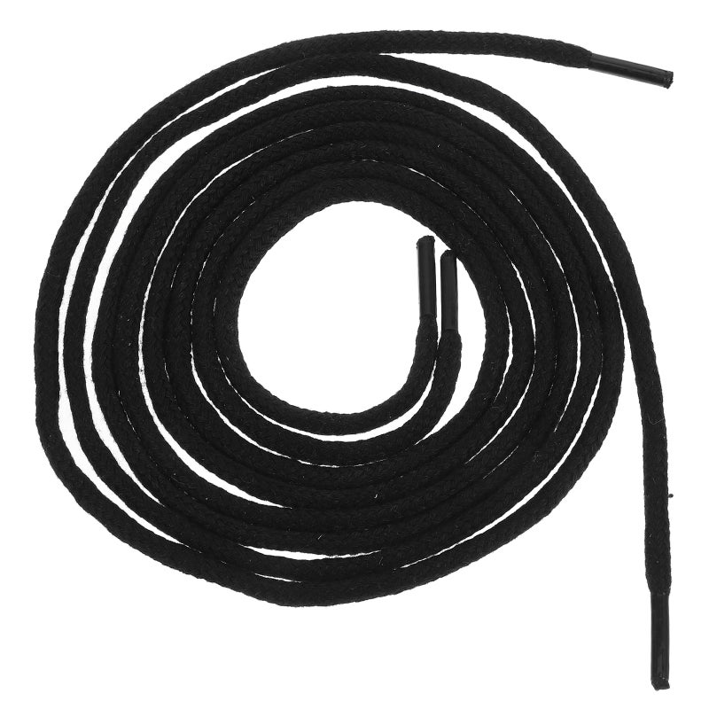Black For Welding Boots, Round For Heavy Duty Work Environments Boot Shoe Laces For Hiking Work Boots - Image 1