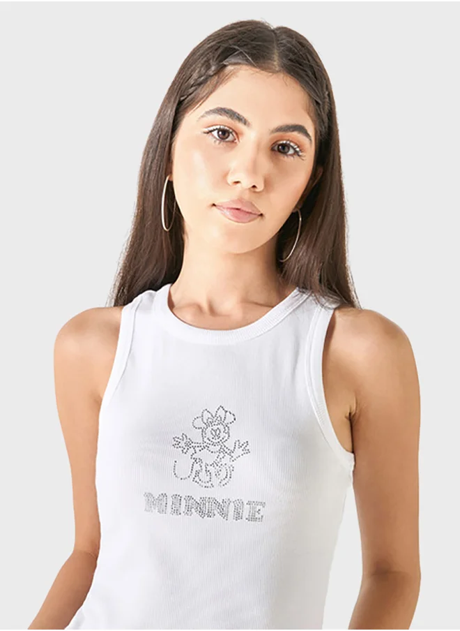 اس بي كاركترز Embellished Minnie Mouse Tank Top