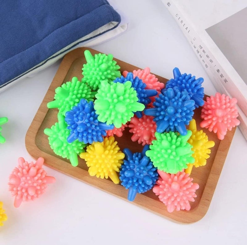 REXOTEX 10 Pcs Reusable Dryer Balls Laundry Balls for Washing Machine Solid Colorful Machine Washing Ball corona washing machine clothes cleaning ball Silicone - Image 4