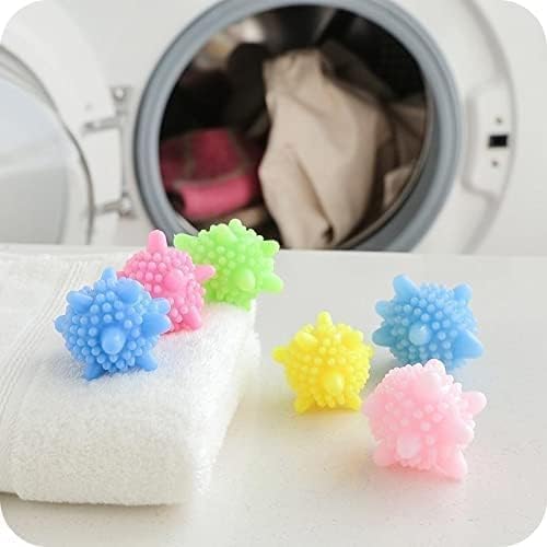 REXOTEX 10 Pcs Reusable Dryer Balls Laundry Balls for Washing Machine Solid Colorful Machine Washing Ball corona washing machine clothes cleaning ball Silicone - Image 5
