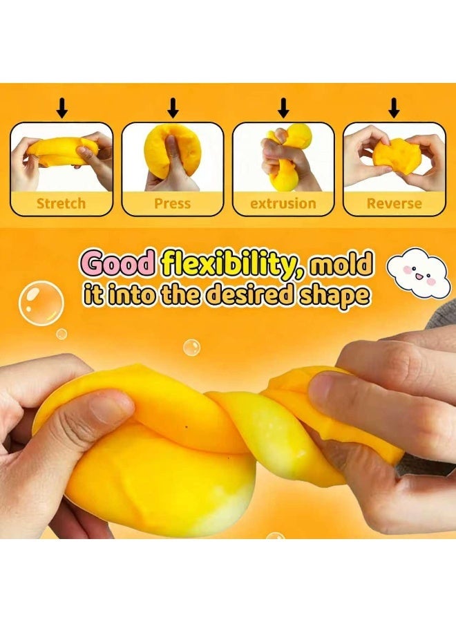 Nicor Yellow Cheeses Squeeze Slow Rebound Shapeable Venting Ball ,   Soft Simulation Food Squeeze Toy, Cute Desk Decor, Birthday Gift for Girls Boys, Office Classroom Fidget Pack - Image 3