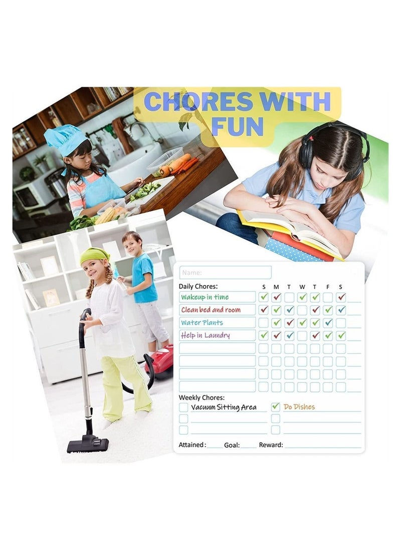 Y&D - Magnetic Dry Erase Whiteboard for Fridge, Magnet Flexible Daily Message Stickers, Included 3 Calendar, 1 to-Do List, 6 Markers and Eraser, Easy to Write Clean - Image 1