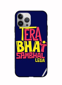 Protective Case Cover For Apple iPhone 12 Pro Max Tera Bhai Sambhal Lega Hindi Quots Design Multicolour