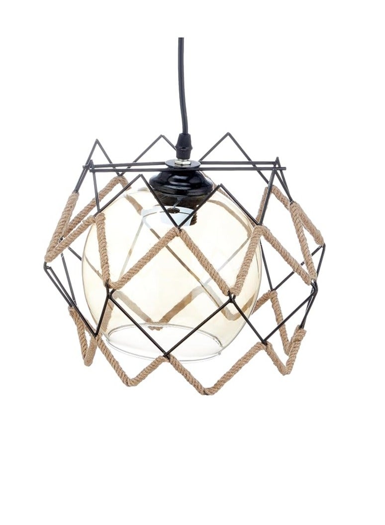 Modern Rope Black, Pendant Light  - Image 2