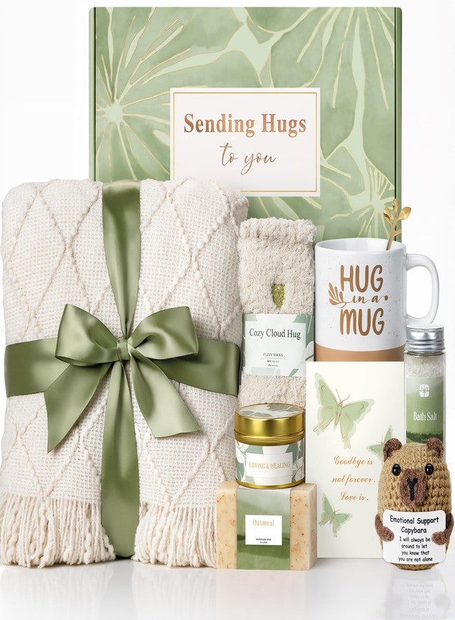 Mirasphere Sympathy Gift Baskets for Loss of Loved One - Bereavement Grief Condolences Gifts for Loss of Mother Father Husband - Miscarriage Care Package for Women Hug in a Box Memorial Gifts for Loss of Mom Dad - Image 1
