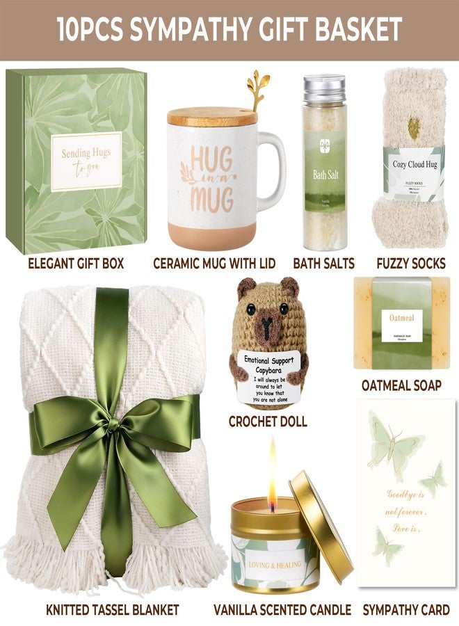 Mirasphere Sympathy Gift Baskets for Loss of Loved One - Bereavement Grief Condolences Gifts for Loss of Mother Father Husband - Miscarriage Care Package for Women Hug in a Box Memorial Gifts for Loss of Mom Dad - Image 5