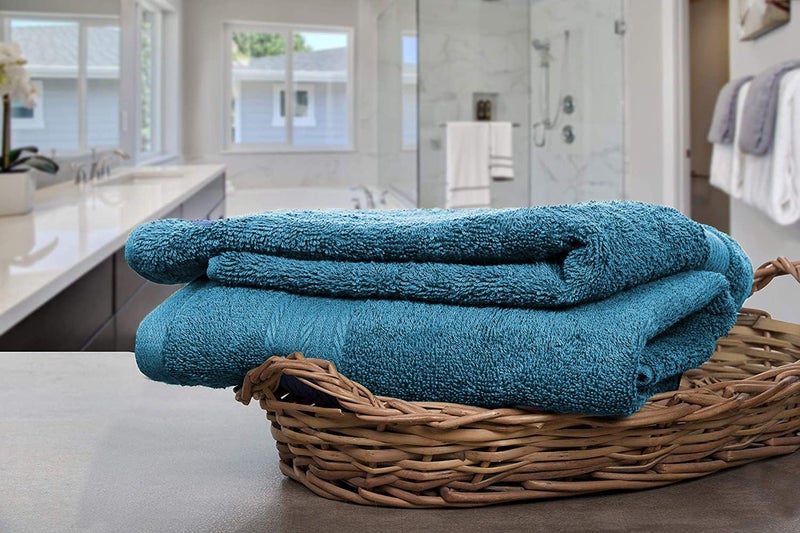 Vocal Store Ultra Soft, Super Absorbent, 100% Cotton 6 Piece Bath Towel Set, 600 GSM, 30 inch x 60 inch (Turquoise Blue, Set of 6) TW-V01-SKY-6 - Image 4
