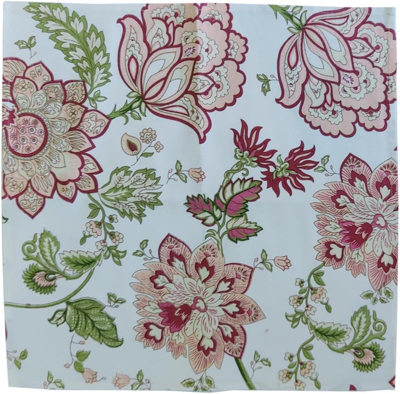 GURU JEE Dinner Table Napkins Set of 6  Floral Table Napkins Cloth 18x18 Inch 100 Cotton Printed Cloth Napkins  Washable Soft Cotton Napkin Multi_Color - Image 5
