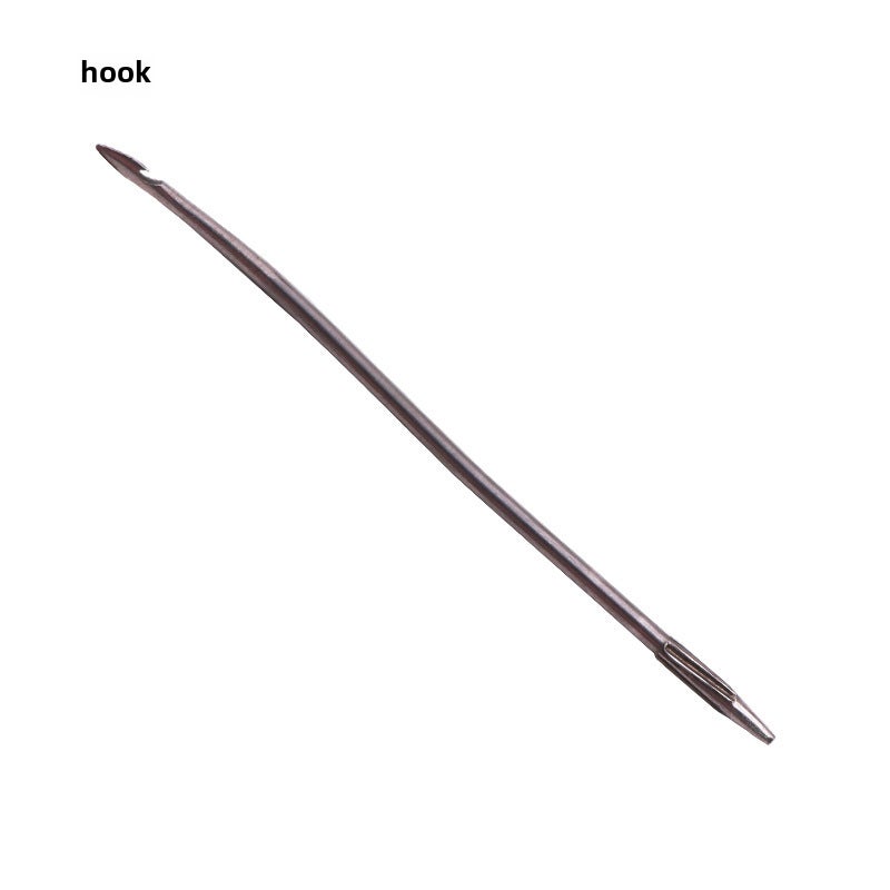 Multi-Function Shoe Repair Sewing Needle Hook Tool Bent crochet