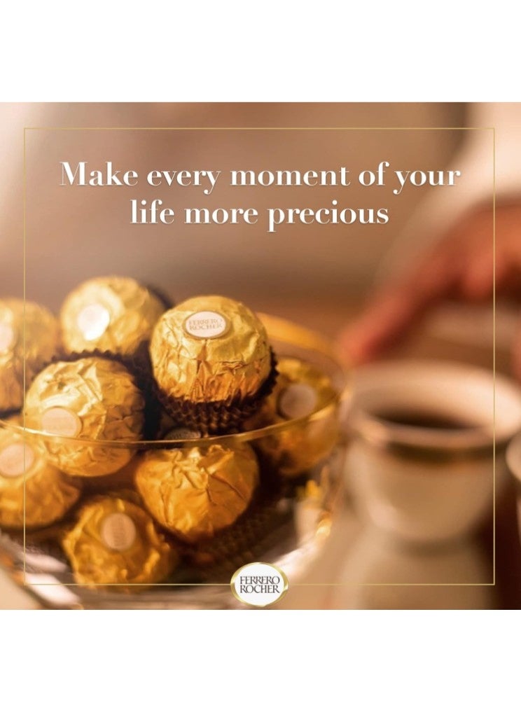 Ferrero Rocher Ramadan Lantern, Fine Crunchy Hazelnuts dipped in Smooth Milk Chocolate, 18 Pieces Individually Wrapped in Elegant Gold Foil Wrapper, 225g - Image 3