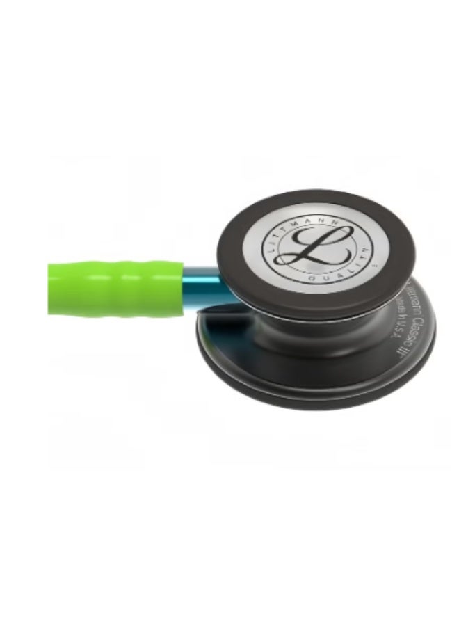 3M Littmann Classic III Stethoscope27-inch，Smoke Lime Blue, 5875 - Image 3
