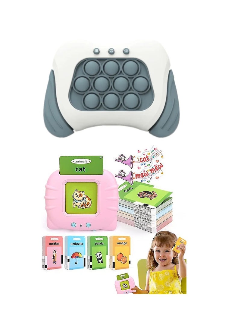 Digi Core لعبة البوب ​​المضيئة الإلكترونية السريعة للأطفال مع بطاقات فلاش ناطقة، لعبة تعليمية ممتعة وتعليمية للأطفال الأولاد والبنات الذين تتراوح أعمارهم بين 3-12 سنة، وقت لعب ممتع وتعليمي - Image 1