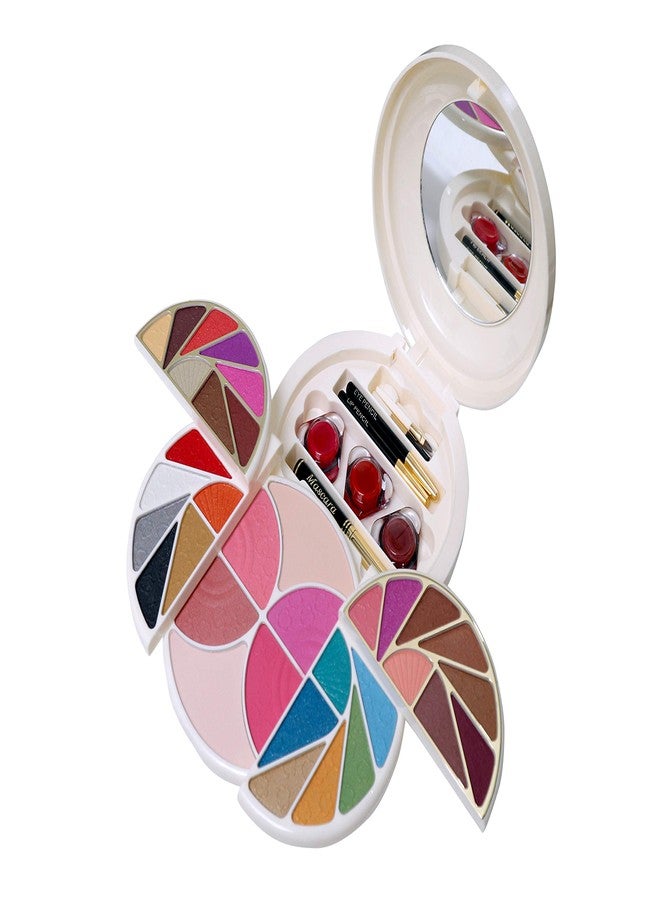 JUST GOLD Justgold Professional All In One Makeup Palette Kit 28 Pigment Shadow With, Blusher, Powder Cake, Lip Gloss, Mascara, Eye Pencil, Lip Pencil Makeup Kit 914 - Image 2