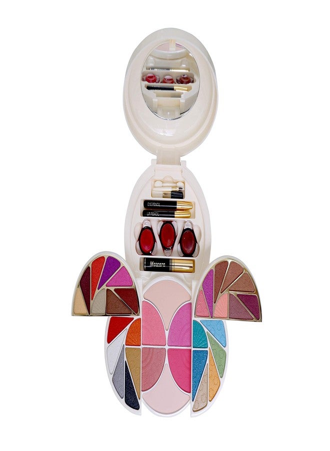 JUST GOLD Justgold Professional All In One Makeup Palette Kit 28 Pigment Shadow With, Blusher, Powder Cake, Lip Gloss, Mascara, Eye Pencil, Lip Pencil Makeup Kit 914 - Image 1