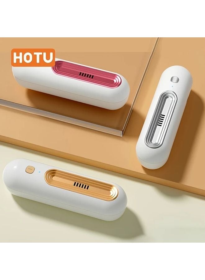 Golden Portable USB Air Purifier Odor Remover For Fridge Home Office Pet - Image 4