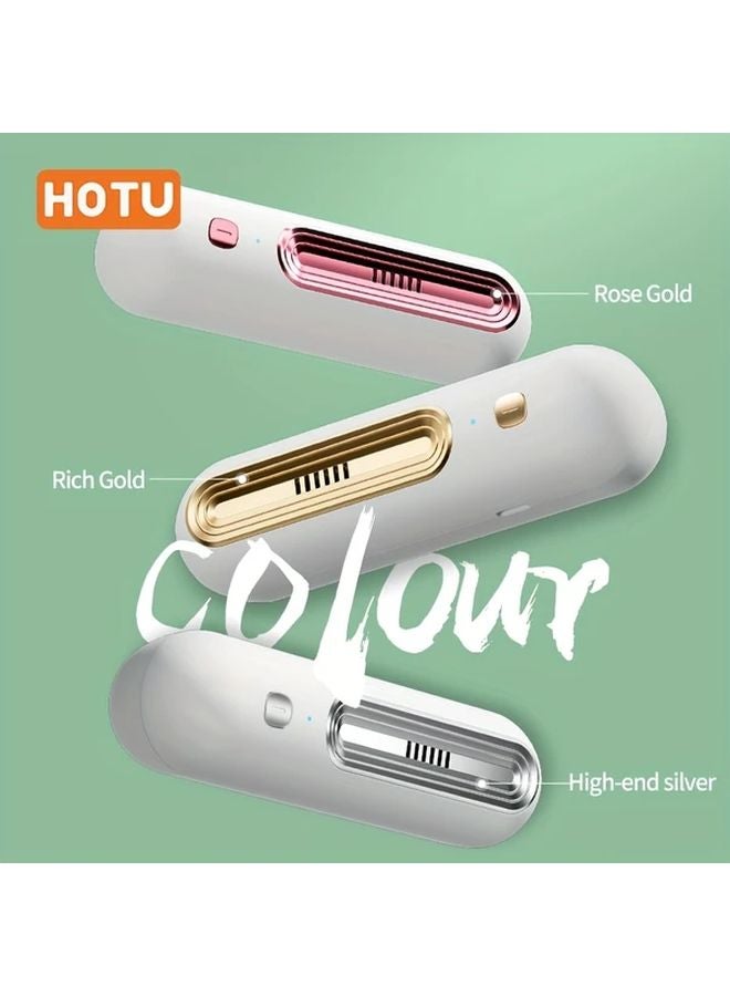 Golden Portable USB Air Purifier Odor Remover For Fridge Home Office Pet - Image 5