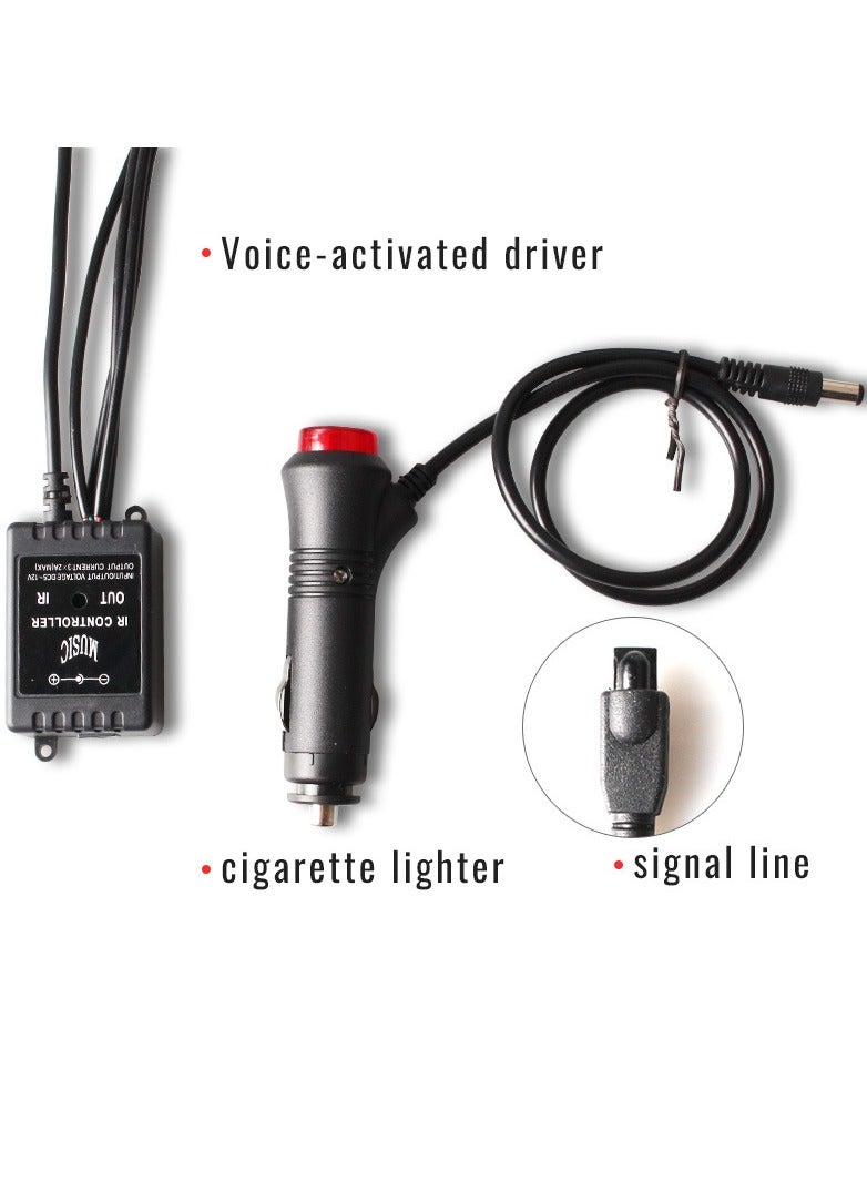 Loquat Automotive LED Interior Ambience Light Strip Kit - Image 3