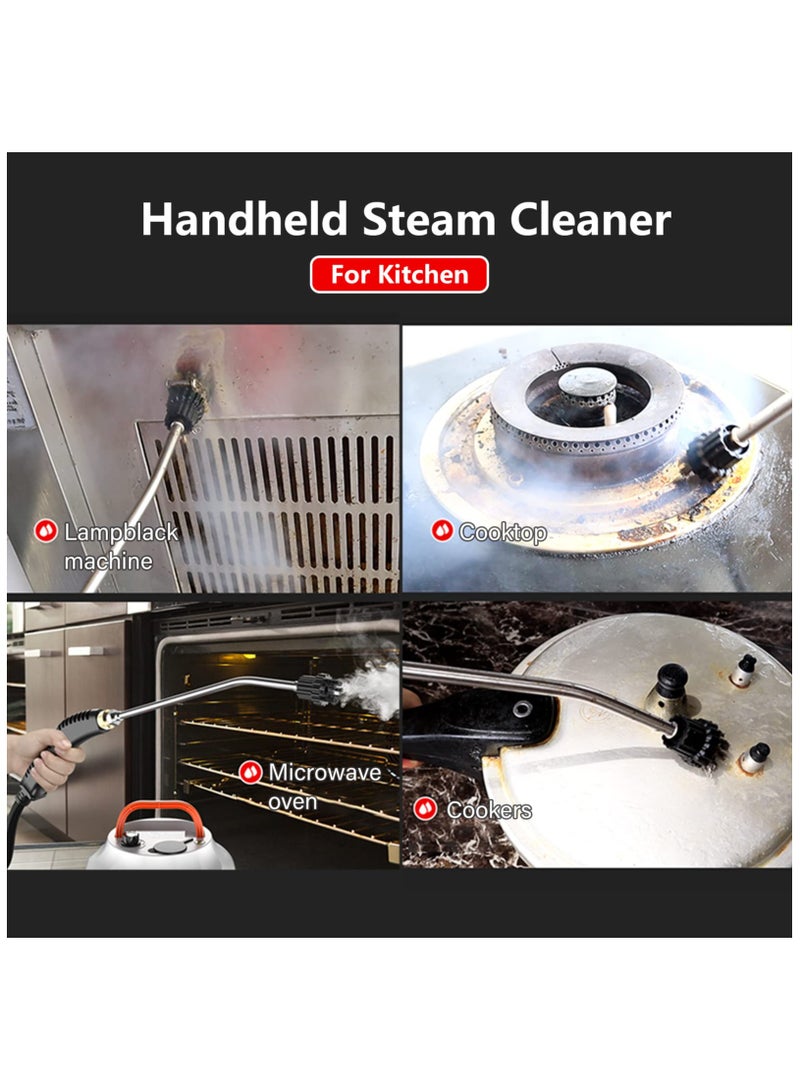 XiuWoo 2500W Portable High Pressure Handheld Steam Cleaner High Temperature Pressurized Steam Cleaning Machine with Brush Heads for Kitchen Furniture Bathroom Car Capacity 1L - Image 3