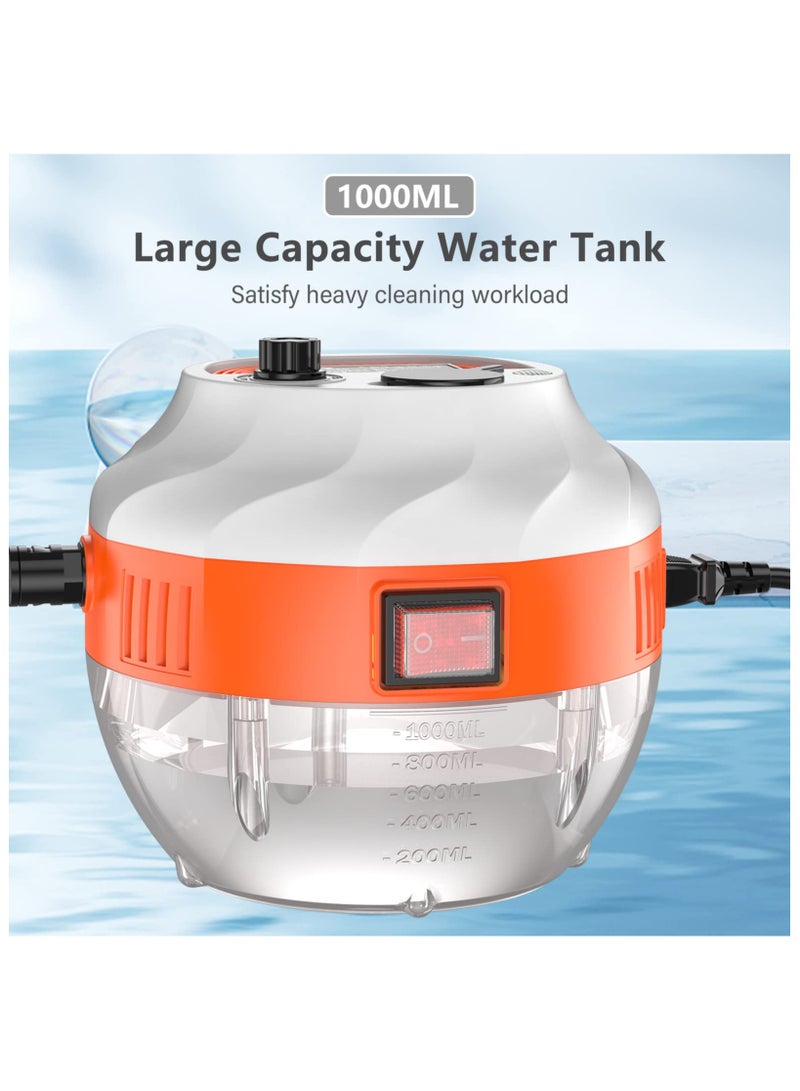 XiuWoo 2500W Portable High Pressure Handheld Steam Cleaner High Temperature Pressurized Steam Cleaning Machine with Brush Heads for Kitchen Furniture Bathroom Car Capacity 1L - Image 5