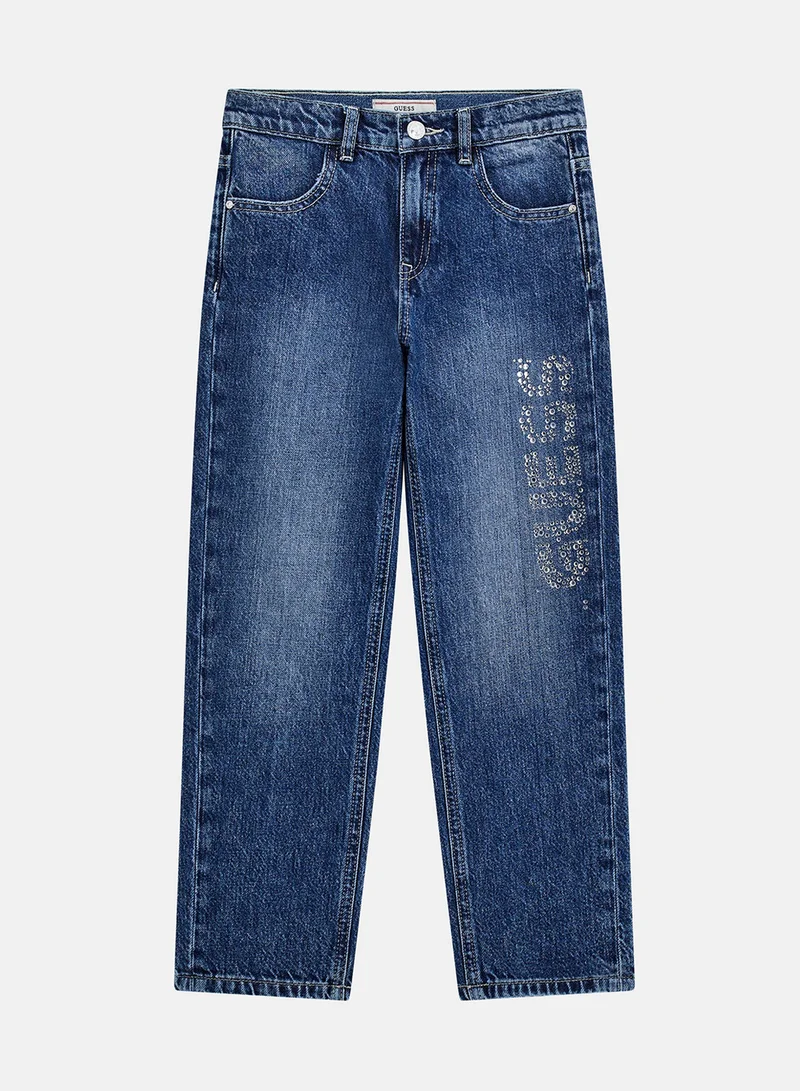 جس Kids Straight Fit Jeans