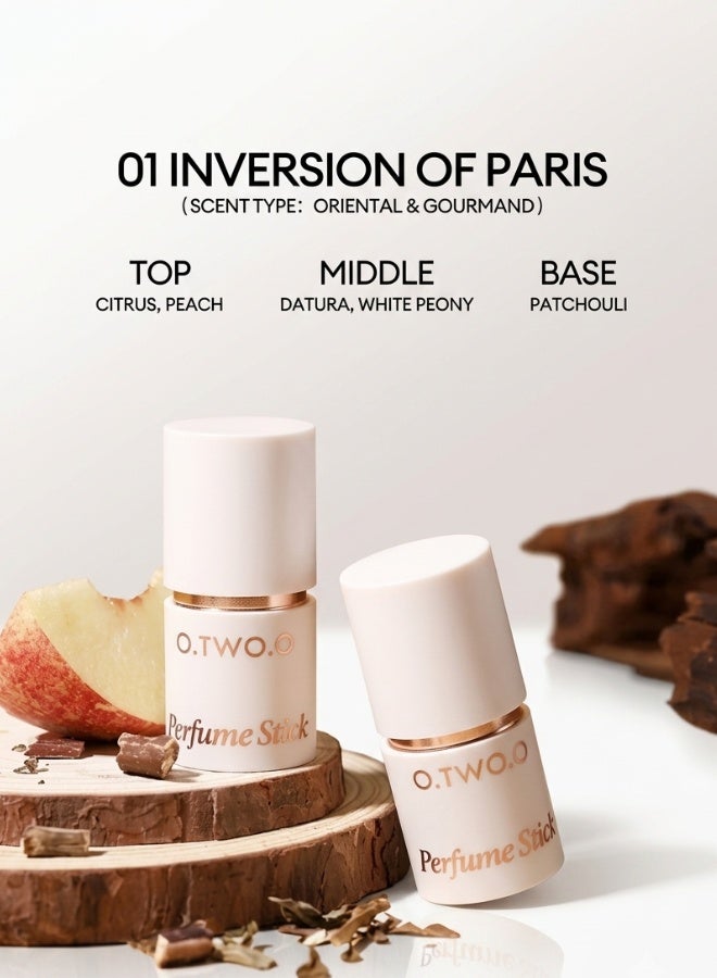 OTWOO Long Lasting Fragrance Perfume Stick Inversion Of Paris #01 3.3g  Solid Perfume Portable Fresh Floral Scent Travel Perfume For Women - Image 1