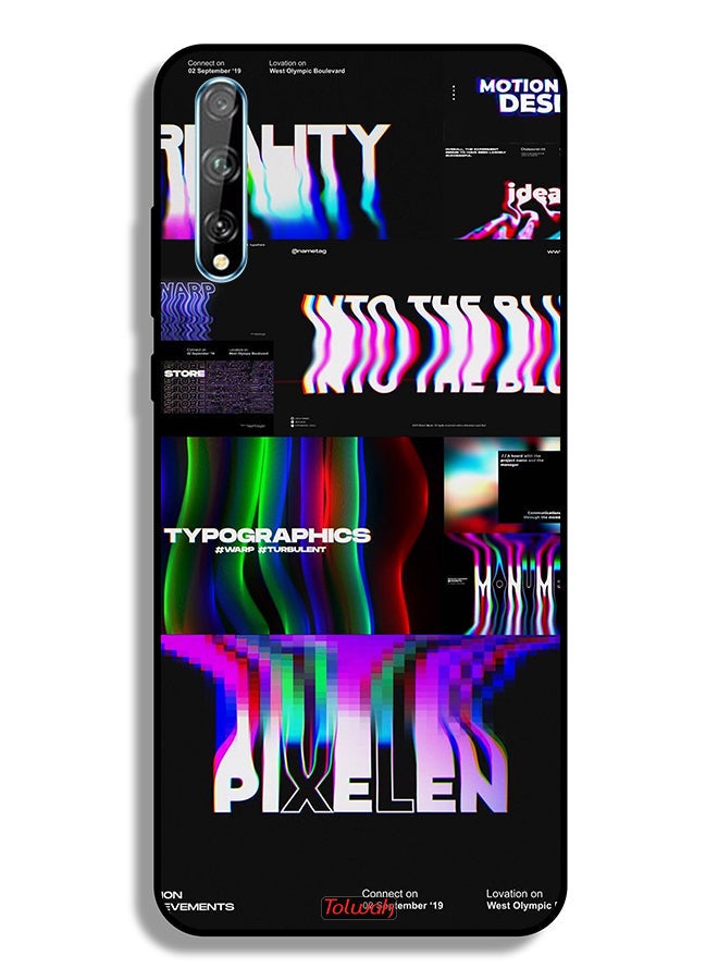 Tolwak Huawei P Smart S Protective Case Cover Motion Design - Image 2